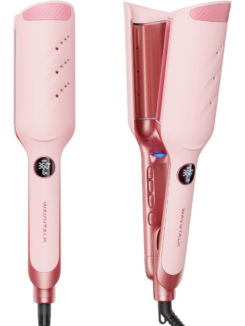 Ionic Hair Waver & Crimper for Beach Waves | Less Heat Damage, Frizz Control